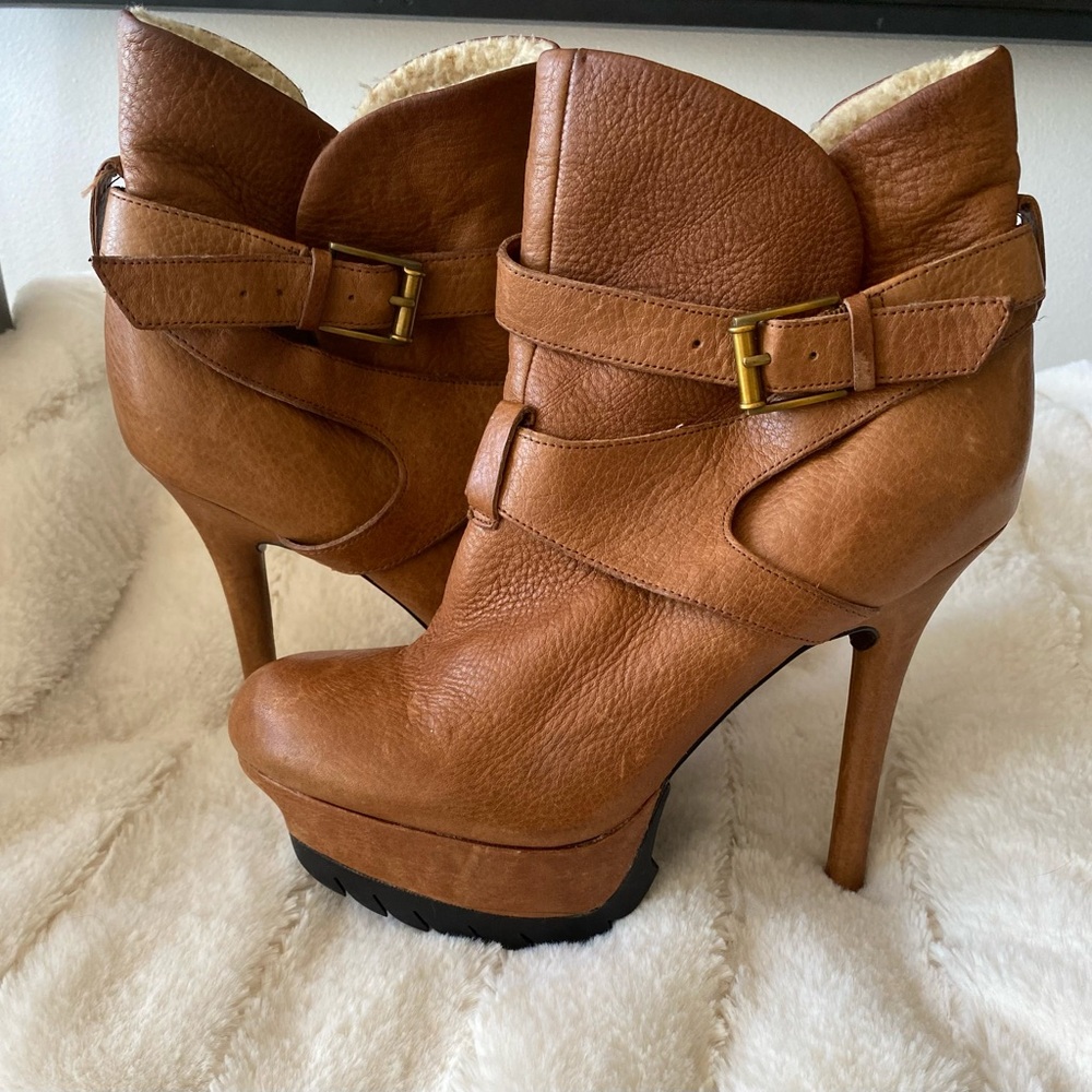 Sam Edelman Tan Heeled Boots